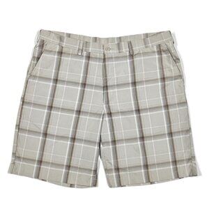 Ben Hogan Performance Golf Shorts Men’s 40 Gray Plaid Polyester